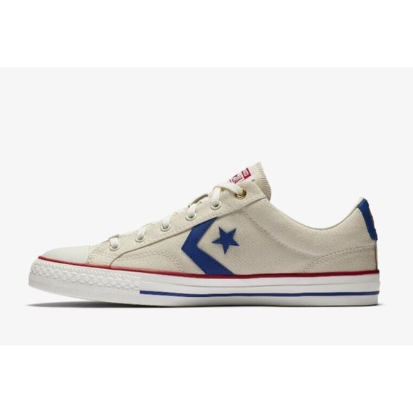 Converse Star Player OX Intangibles Parchment/Valor Blue 161409C Men\'s Shoes 13 main image 6